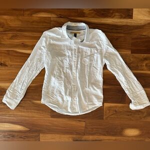 Prince & Fox White Button Down Dress Shirt size Small